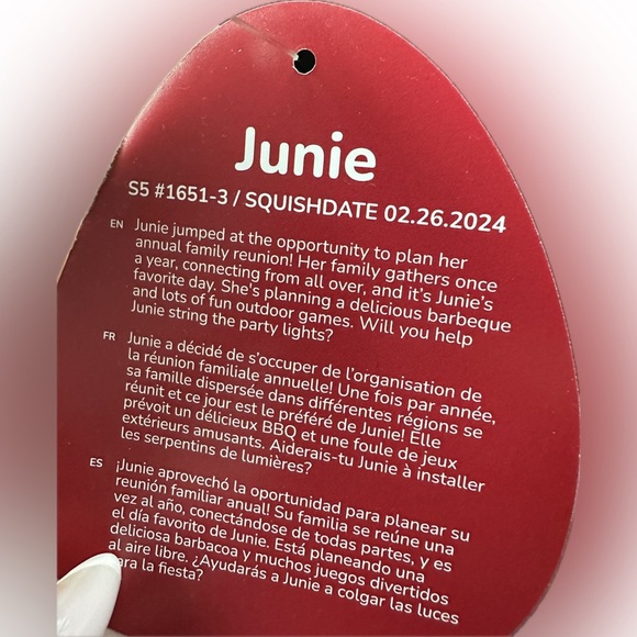 Nwt 5"  💝 Junie the Banana Squishmallow Valentine - Picture 3 of 3